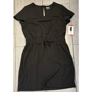 32 Degrees Ladies' Soft Twill Drawstring Dress Black Size Medium